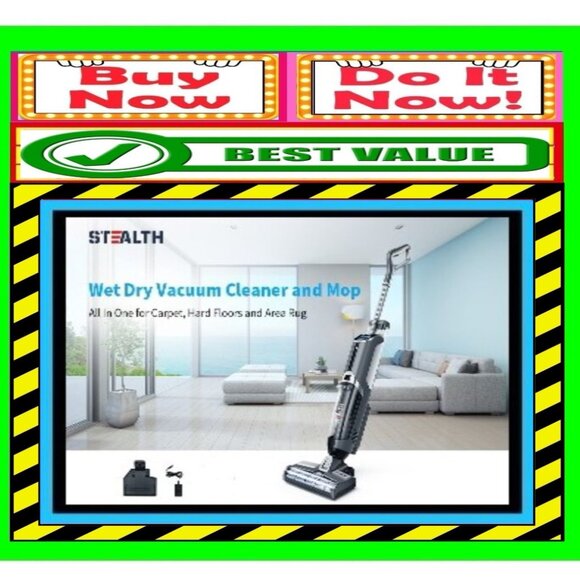 🛑 STEALTH Cordless Smart ➕🆒 VACUUM CLEANER Wet/Dry Portable UNIT 💸BUY NOW‼️🟢 - Picture 2 of 16